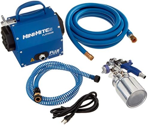 Fuji Spray Mini-Mite 5 플래티넘 T70 HVLP 스프레이 시스템, 터빈 장비용 1.9L(2쿼트) 압력 포트 어셈블리 포함 — 사진 3
