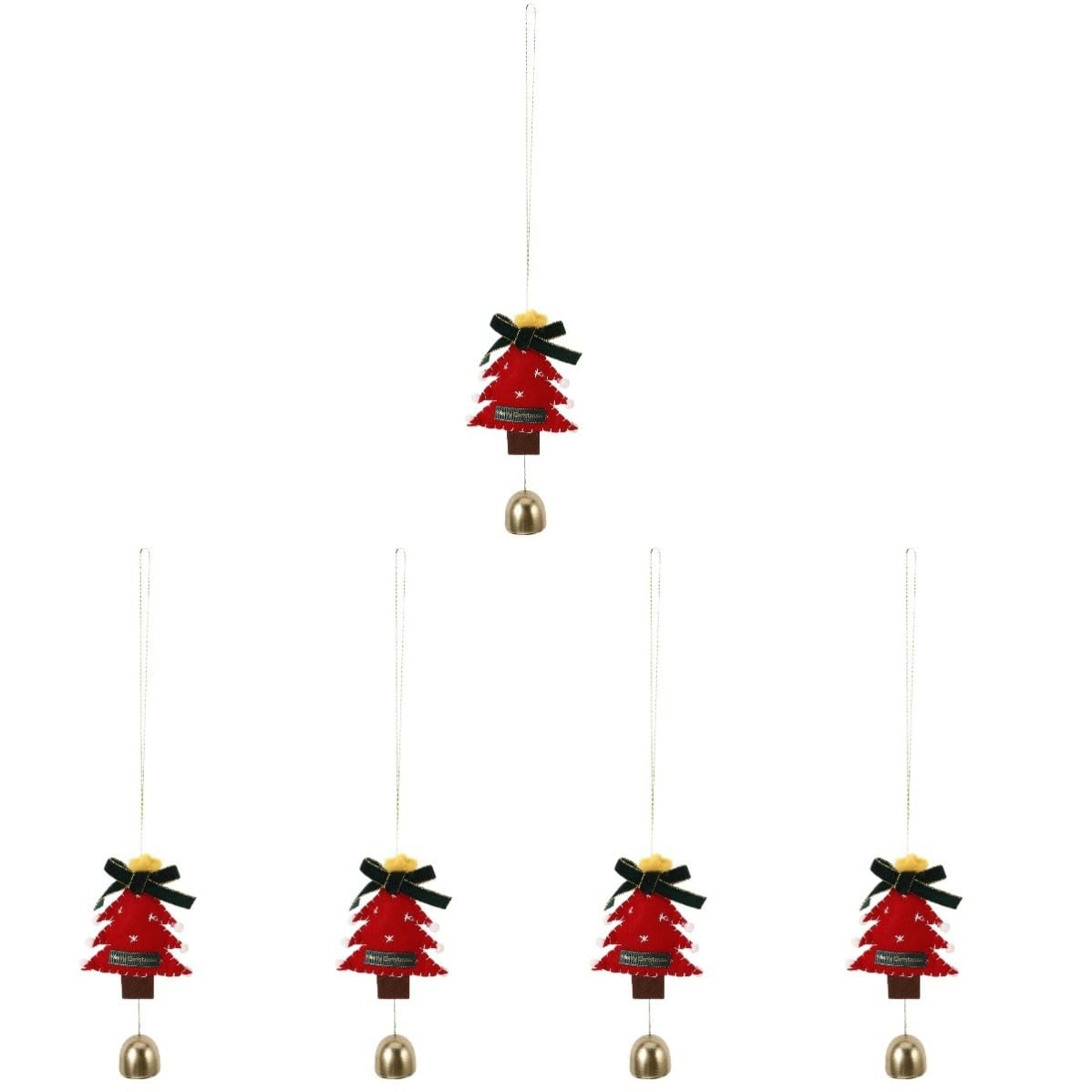 Toyvian 5 Piezas Adorno Colgante de Navidad Hecho a Mano en Lana para Árbol