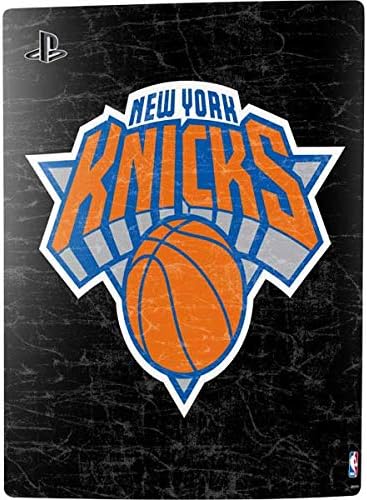 Skinit Decal Gaming Skin Compatible with PS5 Console - Officially Licensed NBA New York Knicks Black Secondary Logo Design
