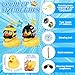 BOZILY 2 Pack Rubber Duck Car Ornaments, Squeeze Duck Bicycle Horns with Propeller Helmet, Bandage and Gold Chain, Funny Dashboard Decor for Car, Bike, Motorcycle