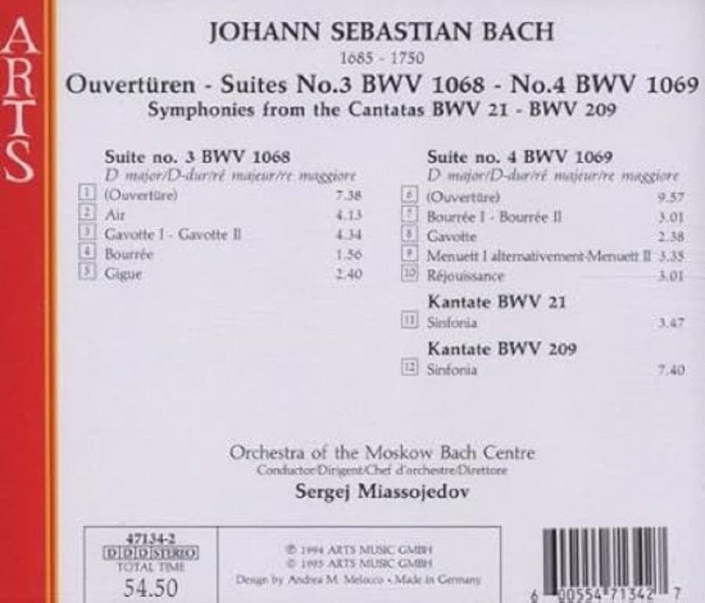 Bach: Orchestral Suites, Nos 3 & 4
