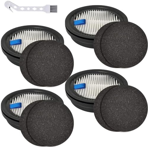 8 Filtri HEPA + 8 Filtri In Schiuma Per Ecovacs Deebot Slim / Slim2 - Ricambio Originale Qualità Per Robot Aspirapolvere