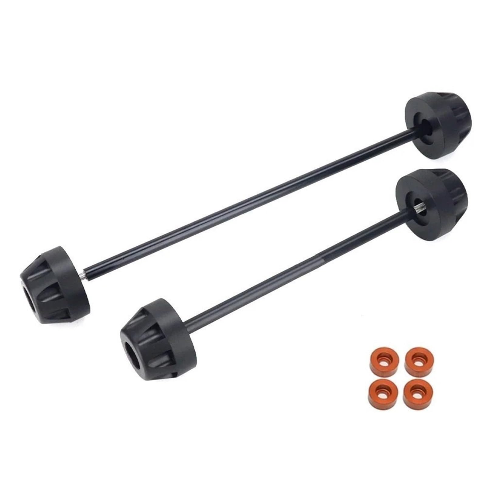 Suwaki ramy motocykla Pasuje Do Duke 790 890 990 Tylna Oś Przednia Widelec Crash Slider Osłona Koła Motocykla Pad Ochraniacze ramy motocykla(Front-Rear Orange)