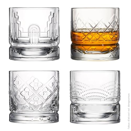 La Rochère Assorted Dandy Whisky Cups X4