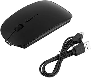 ماوس لاسلكي صامت بمنفذ USB قابل لاعادة الشحن من جاستجاك متوافق مع ماك بوك وماك وابل والكمبيوتر واللاب توب ماجيك برو