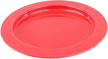 Fabrication Inner Lip Plate, Plastic, Red, 9 Inch
