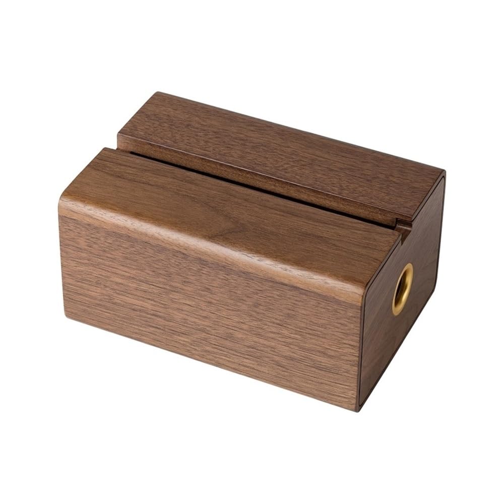 Tissue Box Holder Walnut Wood Tissue Box Cover For Home Living Room Desktop Napkin Dispenser