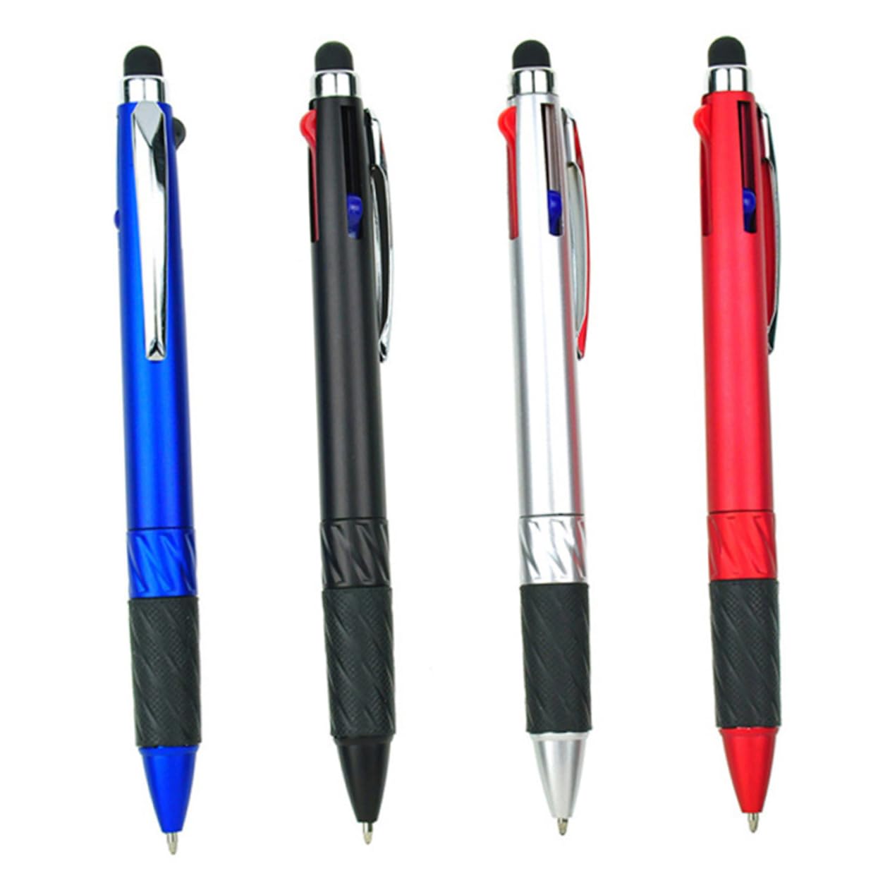 Gatuida 4 Unidades 1 Juego de lápiz Capacitivo multifunción, bolígrafo Multicolor de 3 Colores, bolígrafos Multicolores, bolígrafos Multicolor en un lápiz Capacitivo, bolígrafo 2 en 1 para
