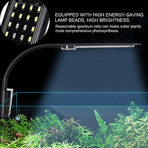 Aquarium Licht Aquarium Mini Led Clip Licht Waterplanten Verlichting Lamp Accessoire Eu Plug 220V(X5) - Afbeelding 8