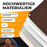 SympaTierisch wasserdichte Hundedecke - Robuste Hundematte als Schutz für Sofa & Bett - rutschfeste Hundedecke auch für große Hunde geeignet - in der Waschmaschine waschbar - 205 x 130 cm - braun