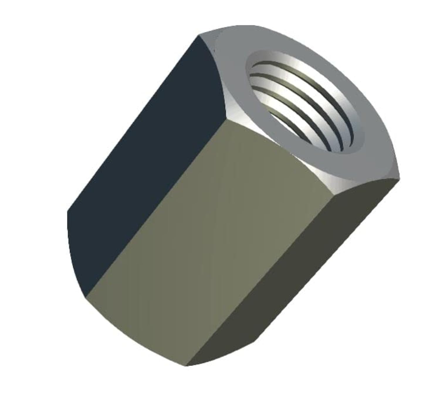 M5 Dadi Di Accoppiamento Esagonali (15mm 8mm) in Acciaio Inossidabile - Dado a Stelo Lungo, Estensione Metrico DIN 6334, Manicotto, Prolunga Perno, Connettore 15 mm (10 Pezzi)