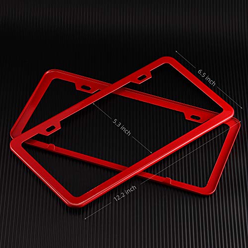 Deselen LPS-R01 Red License Plate Frame thumb #3