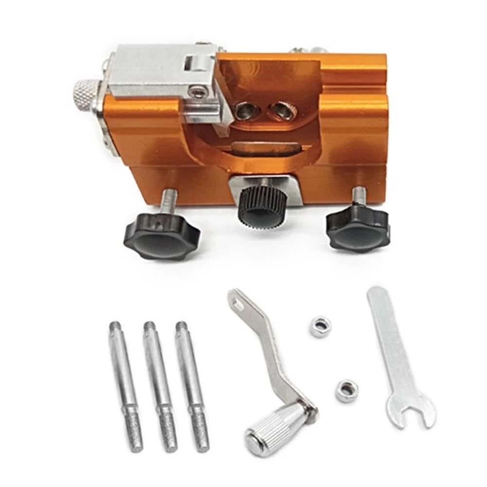 Jnchdghwa As Shown Portable Manual Chain-Saw Blade Manual Chainsaw Blade Tool Burr Grinding Stone Kit Chainsaw Jig For Woodworking For Woodworking Machinery Cleaning Brush For Chainsaw