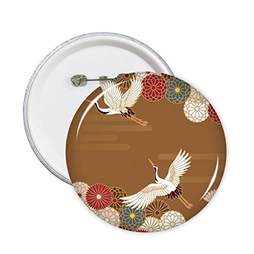 Grues Fleurs idée cadeau badge bouton pin multicolore pour amateurs de mode