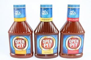 2 Set - Open Pit BBQ Sauce Sampler Pack (Original, Hickory & Honey), 18 oz.