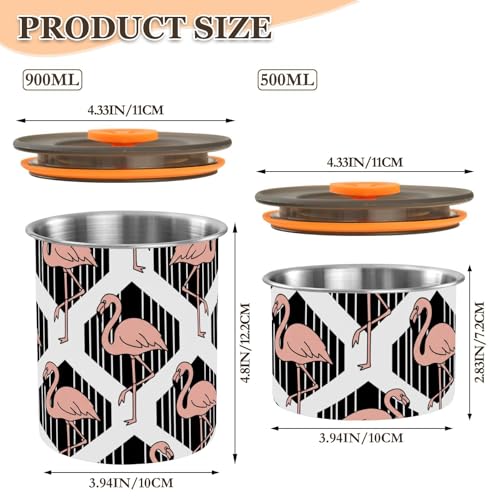 Envase Hermético de Acero Inoxidable 900ml DOMIKING miniatura 2