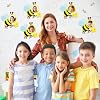 60 PCS Bee Cutouts for Bulletin Boards Decoration with 200 PCS Glue Points 7 x 6.7 Inches Bee Themed Classroom Decoration for Back to School Student Photo DIY Craft Use Teacher Supplies #3