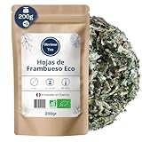 Infusión ecológica de hojas de frambuesa - Infusión natural a granel, 100% natural, sin OGM - Cultivo ecológico - Ideal para mujeres embarazadas y lactantes - 200 g (100 tazas)