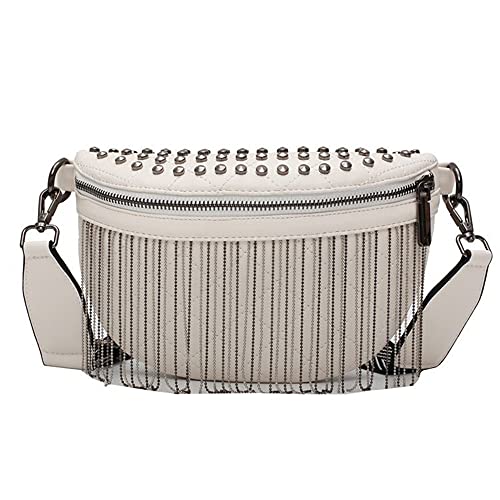 HUALEENA Sac banane pour femme, sac à bandoulière, sac banane avec grande capacité et sangle réglable pour filles Cover