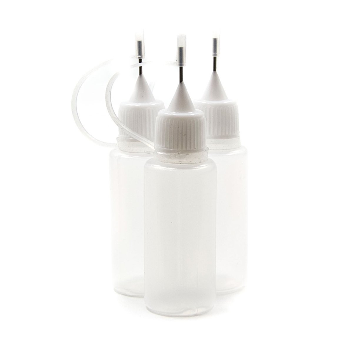 Kroo BT30MLRK Natural LDPE Plastic Needle Tip Bottles, 30 mL (Pack of 100)
