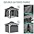 YITAHOME White Gazebo 10x10ft Hardtop Double Roof Canopy Galvanized Iron Aluminum Frame Outdoor Gazebo with Netting and Shaded Curtains Garden Tent for Patio, Backyard, Deck and Lawns, Grey Curtain