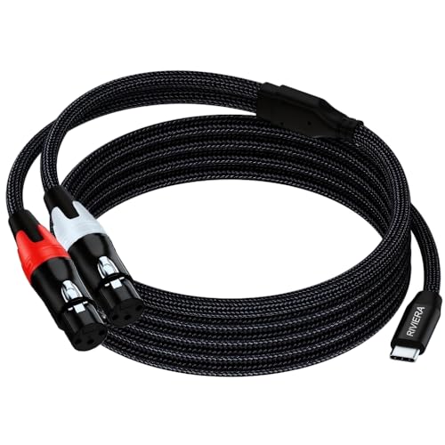 Cable USB C a 2 XLR hembra RIVIERA para conectar tu móvil al altavoz 6
