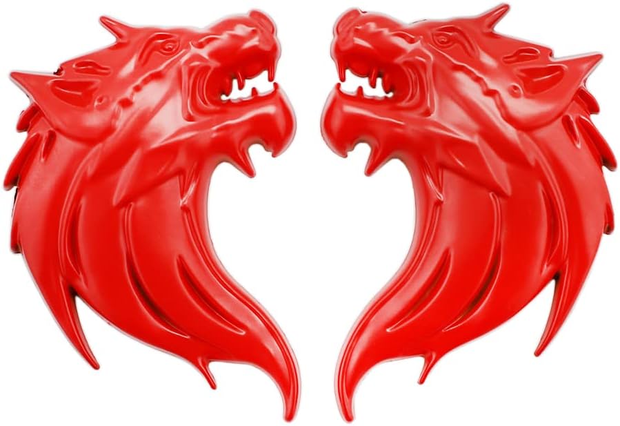 Wolf Head Car Emblem