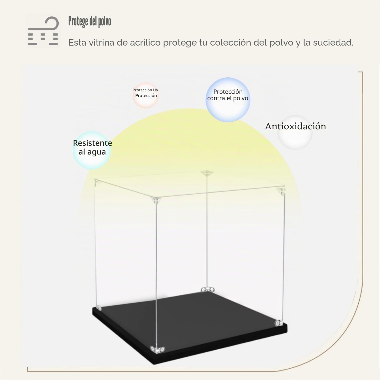 Vitrina Expositora Vitrina de Acrílico Transparente Alta y Estrecha, 10, 20, 30, 40, 50 y 60 Cm, Vitrina para Figuras, Muñecos de Juguete, Cajas de Almacenamiento a Prueba de Polvo para Objetos(20x10x