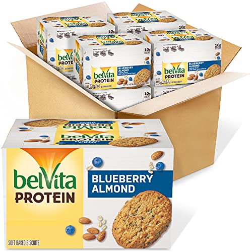 Belvita Protein Blueberry Almond Soft Baked Biscuits, 8Count