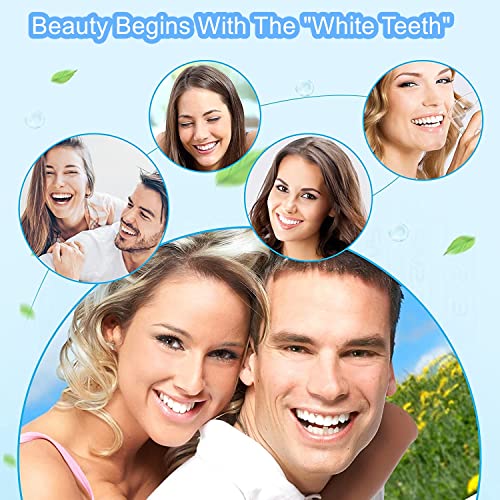 Teeth Whitening Kit Tooth Whitener - Douceur Dental Bleaching System Professional With 16X Led Mouth Tray Light 5Pcs Whiting Gel Pen For Purely Whitening Of Sensitive Teeth #TOP6