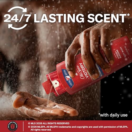 Image of Old Spice Body Wash for Men, MLS Victory, Long Lasting Scent, Freshness that Lasts All Day, Cleanse & Refresh Skin, Limited Edition, Citrus + Success Scent, 21 oz