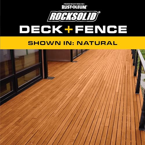RockSolid Deck & Fence Natural Protective Stain & Sealer by Rust-Oleum - Used condition - Image 9