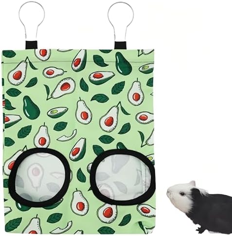 Bolsas de heno para conejos, WizeFolk Bolsa para comedero de heno,Porta Heno Bolsa para cobayas Bolsa, Heno Bolsa de alimentación Animal de Indias Pequeño Comedero Rack