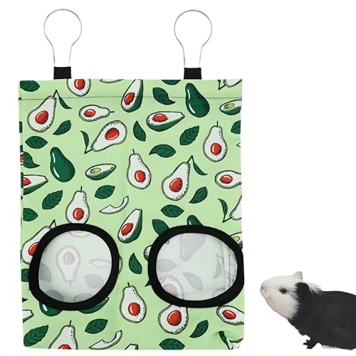 Bolsas de heno para conejos, WizeFolk Bolsa para comedero de heno,Porta Heno Bolsa para cobayas Bolsa, Heno Bolsa de alimentación Animal de Indias Pequeño Comedero Rack