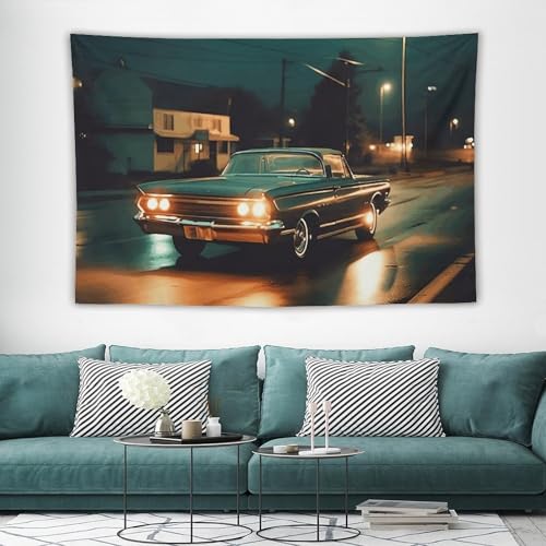 Tapisserie murale voiture déco chambre pour cacher un mur abîmé facilement
