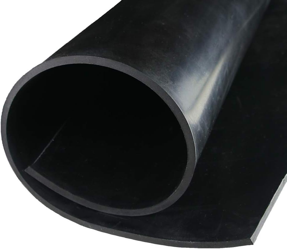 TORRAMI Neoprene Rubber Sheet Roll 3/16" (.187") Thick x 18" Wide x 18" Long for DIY Gaskets, Pads, Seals, Crafts, Flooring,Cushioning of Anti-Vibration, Anti-Slip