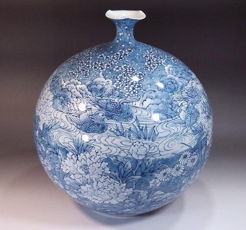 (稀少)伊万里焼　花壺 稀少)伊万里焼 花壺