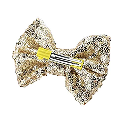 Love Fairy Fashion Moño Pinza para el Cabello con Lentejuelas Multicolor para Niñas y Mujeres (Rojo), 1 pack miniatura 3