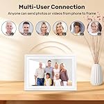 Frameo 10.1" Digital Picture Frame, 32GB WiFi Digital Photo Frame, 1280x800 HD IPS Touch Screen, Auto-Rotate, Wall Mountable, Instant Sharing Photos via Frameo App from Anywhere, for Parents & Friends - Image 5