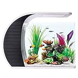 aquarium unterschrank nano cube 【multimodale LED-Beleuchtung】Die Aquarienbeleuchtung hat DC12V/3,2 W. Mit einem einfachen Knopfdruck wechseln Sie von weißen Tageslicht auf entspannendes Mondlicht in der Nacht. 3 Beleuchtungsmodi: 12 weiße LEDs, 12 weiße + 6 blaue LEDs, 6 blaue LEDs