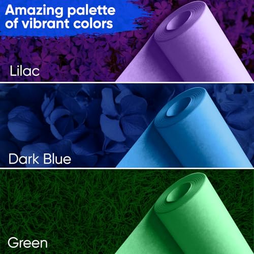 Image of USA Made 18 inch x 1200 inch Dark Blue Kraft Paper Roll, 45 lbs Thickness, American Quality Colored Kraft Paper for School, Bulletin Board - Non-Toxic, Odorless, Safe for Kids | American Quality Colored Kraft Paper for School, Bulletin Board - Non-Toxic, Odorless, Safe for Kids