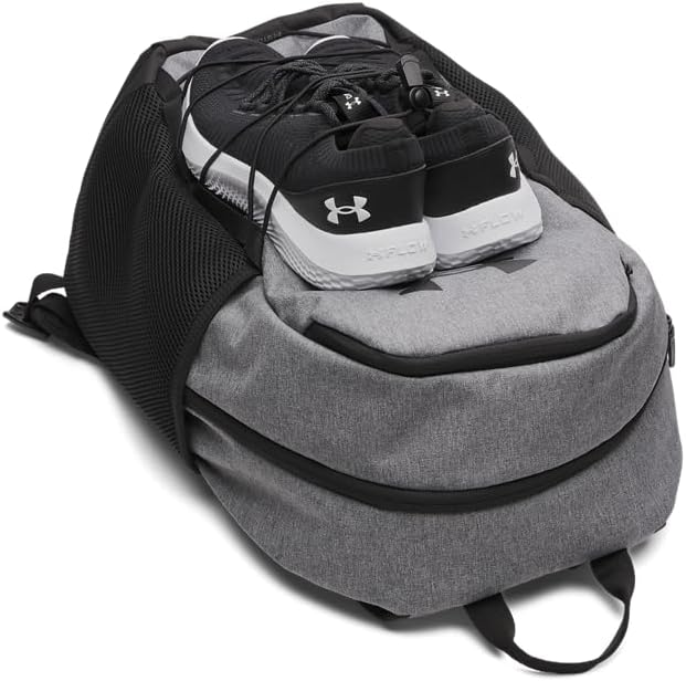 Under Armour Unisex Hustle Sport 6.0 Backpack, (025) Castlerock/Black/Black, One Size Fits Most