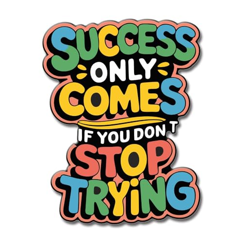 Image of Yey Stylish Fridge Magnet for Refrigerator - Multicolour 3x2 Inch Decorative Kitchen, Home & Office Accessory Idea for Decor Lovers (Success)