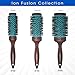 Spornette Ion Fusion 2 inch Round Brush With Thermal Ceramic Barrel And Ion-charged Anti Static Nylon Bristles For Blow Drying, Blow-outs, Curling, Styling, And Smoothing All Types Of Hair Textures
