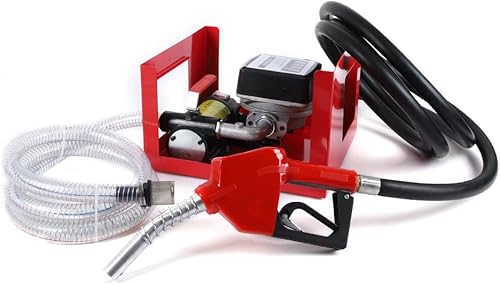 Miniatura 7 de Bomba de transferencia de combustible eléctrica de 110 V 60 L Bomba diésel de aceite autocebante + mangueras + boquilla