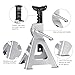TONDA Jack Stands, 2 Ton 4,000 lb, Heavy Duty Steel Car Lifting Stand for Sedan SUV Coupe, Silver, 1 Pair
