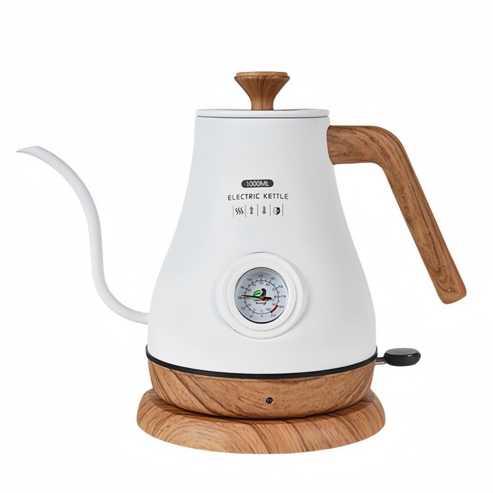 Amazon | 電気ケトル コーヒー用 細口 ドリップケトル 1L 1℃単位温度