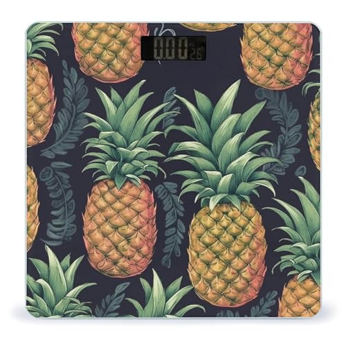 Báscula de baño digital con diseño piña hasta 400lb