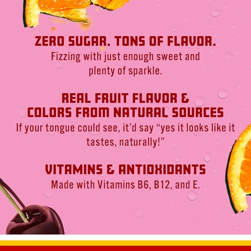 Image of Sparkling Ice Fruit Punch Sparkling Water, with Antioxidants and Vitamins, Zero Sugar, 7.5 fl oz Mini Cans (Pack Of 10)