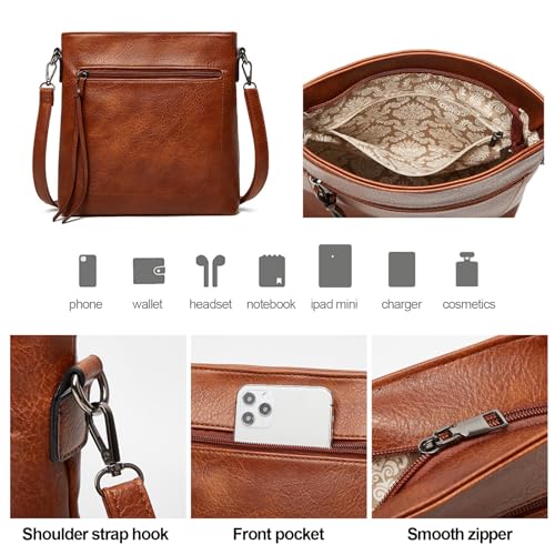 Bolso 3 en 1 para mujer tipo Hobo crossbody miniatura 6
